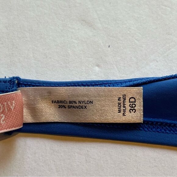 Victoria's Secret Bikini Swim Suit Sky Blue Top 36D Bottom Medium - Picture 3 of 13